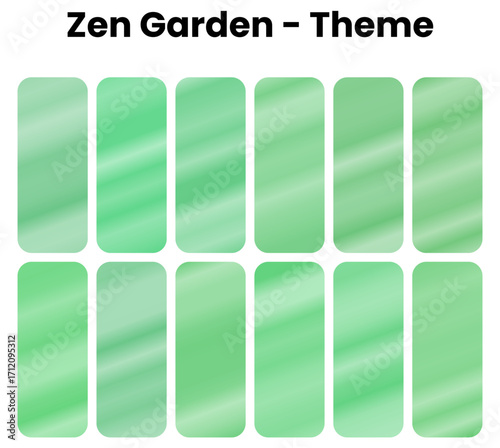 Zen Garden gradient, A tranquil collection of meditative gradients raked with mindful simplicity. Gentle greens and peaceful stones capture the essence of Japanese contemplative design. Mindful simpli