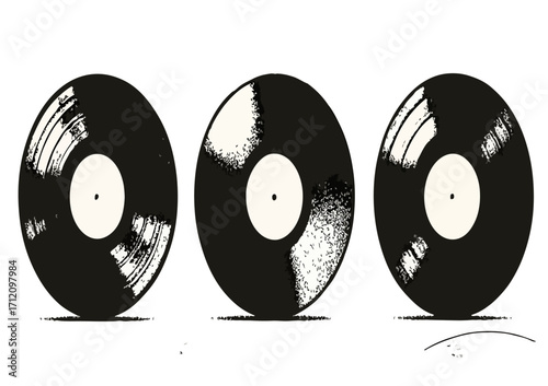 vinyl record isolated vector