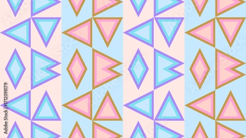 Free Download seamless geometric pattern with triangles - GFXLoad