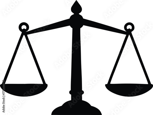 legal symbol of justice scale vector art
