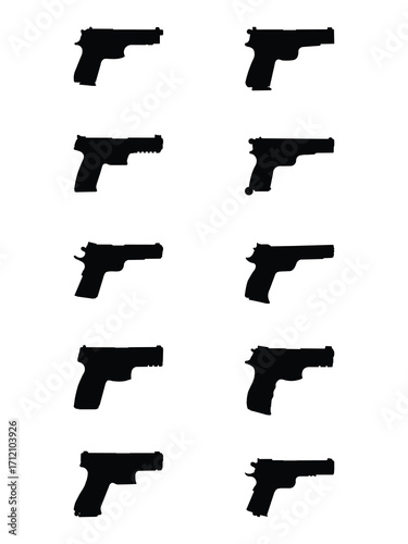 Silhouette of Gun Bundle.eps