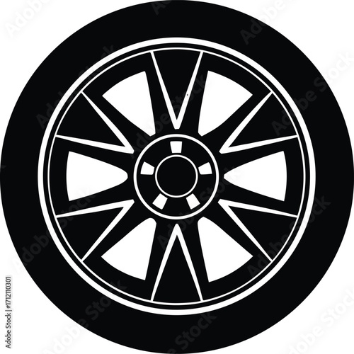 car wheel vector illustration
