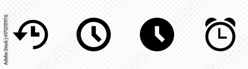 Timer stopwatch icons. Countdown clock symbol