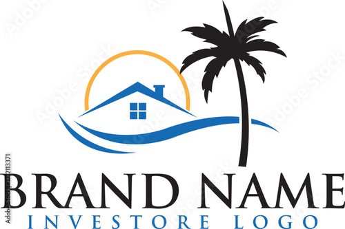 Resort Property Logo Vector Design for download