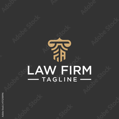 FA law logo design inspiration