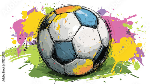 Soccer Ball Abstract Background for Sports Enthusiasts and Athletes