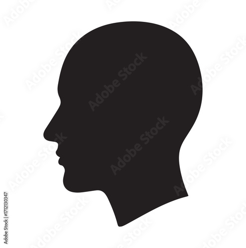 Icon of a human head in profile