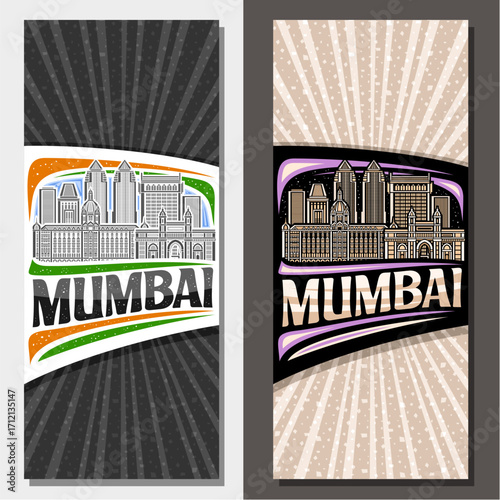 Vector vertical layouts for Mumbai