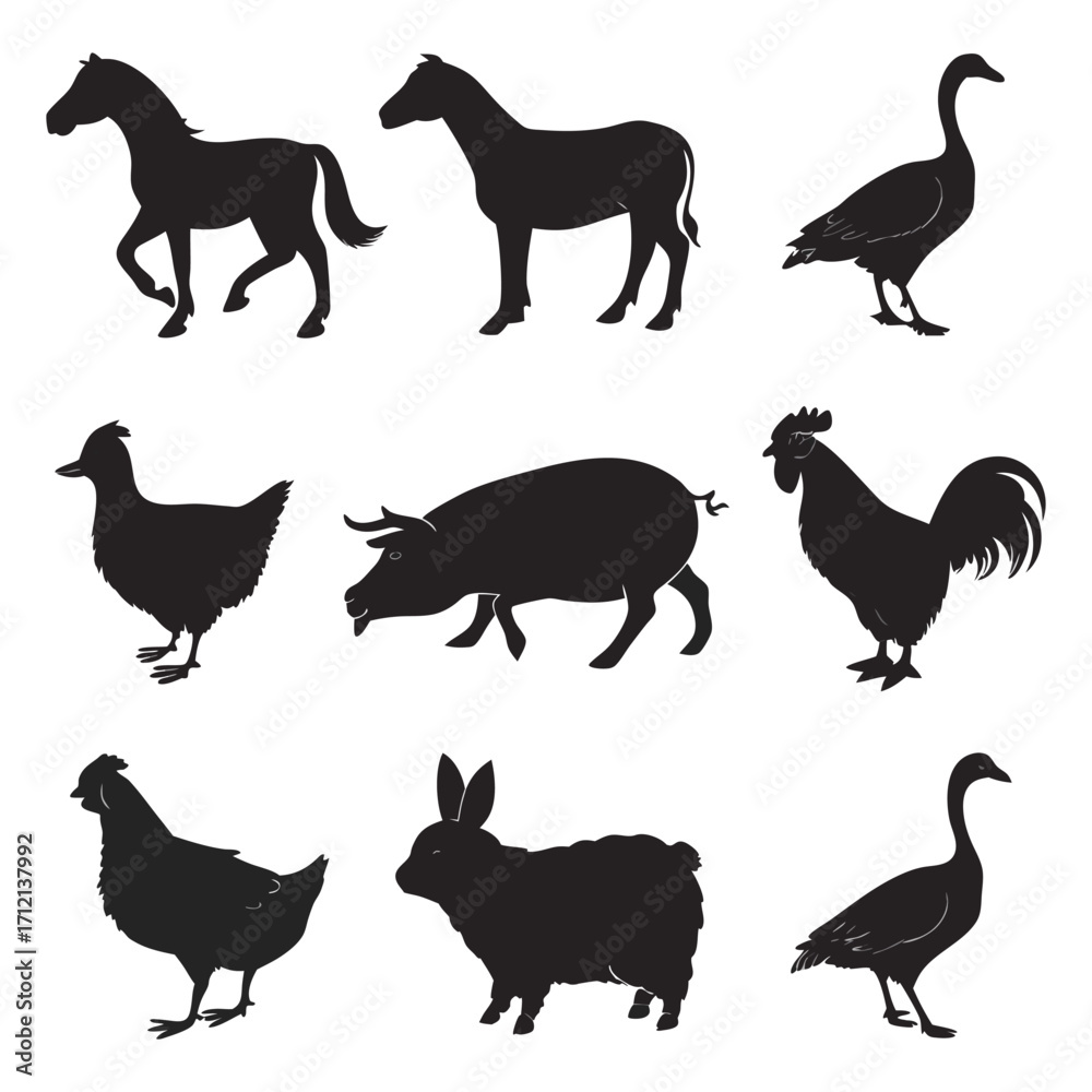 Obraz premium Animal vector, Animal design, Animal concept, Animal post, Animal cartoon, Animal icon, Animal template, Animal art, Animal topics, Animal doodle, Animal clipart