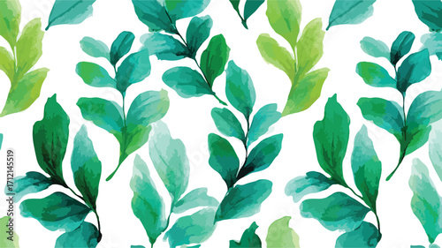 Exquisite Hand-Painted Seamless Floral Foliage Pattern for Design Projects