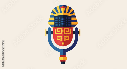 Ancient Egyptian Podcast Microphone.