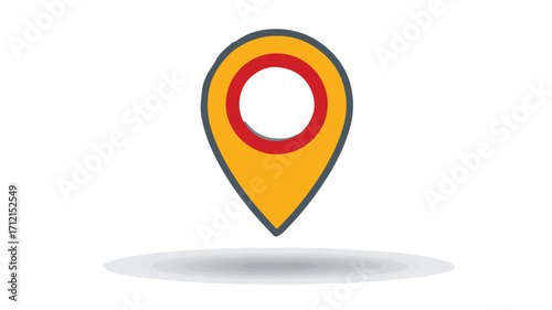 Free Download Precise Navigation Pin Vector with Detailed Outline Design for Maps and Locations - GFXLoad