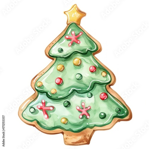 Wallpaper Mural Christmas Tree Cookie christmas illustration cookie. Torontodigital.ca