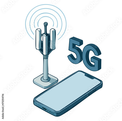 5G communication tower for wireless hi-speed internet. Mobile network technology in city life concept. LTE aerial connection with satellite net.