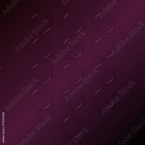 Dark Purple Embossed Circles Pattern – Elegant Abstract Background