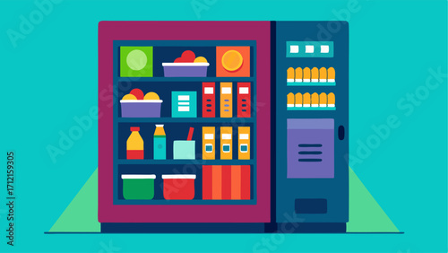 A vending machine with snacks and drinks for a quick refuel