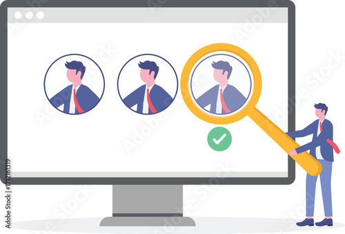 We are hiring, searching for employees for vacant place, find job, career opportunity concept.
