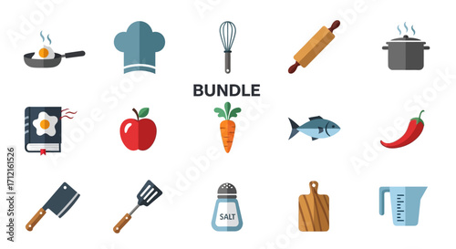 Cooking Utensils and Food Items Bundle.