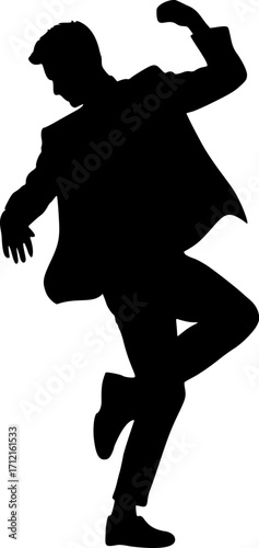 Design of dance man illustration