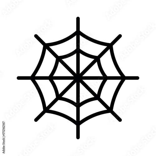 An illustration depicting a black icon of Halloween scary holiday attributes on a white background