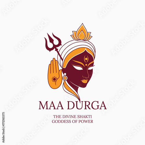 Happy durga puja indian cultural festival card celebration background