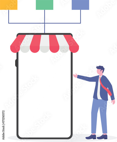 Market segmentation, target audience analysis, customer profiling concept with character.
