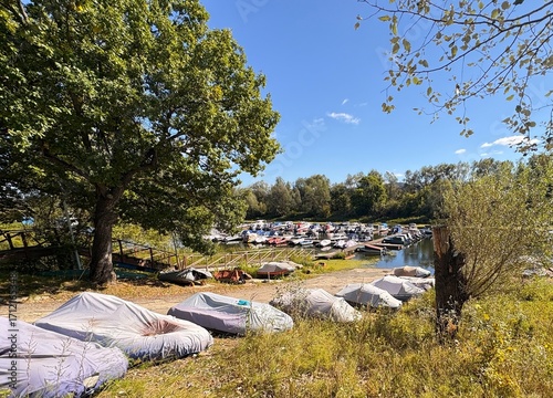 woman relaxing in the park