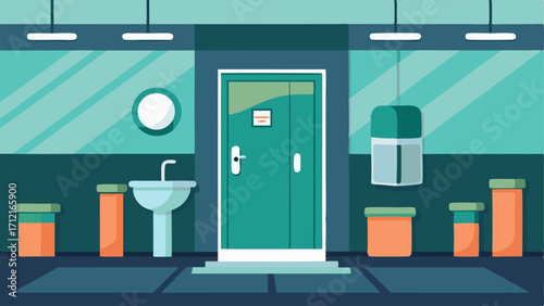 A clean and modern restroom for public use