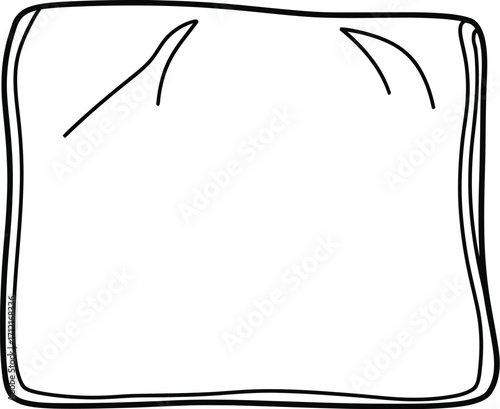 Ice cube vector art, single refreshing and cool element