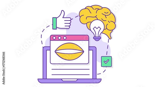 Intelligent Impressions Powered by Innovation conceptual animation Power of Data-Driven Intelligence animated video, Business corporation clip Actionable Insights footage Sale Marketing motion graphic