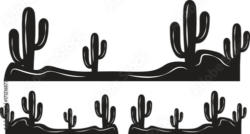 Mexican cactus and aloe. Desert spiny plant, mexico cacti flower and tropical home plants isolated vector collection