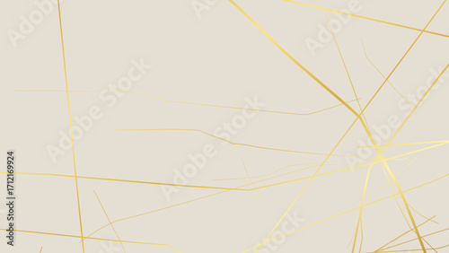 Gold Kintsugi crack pattern on whitish background