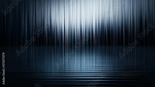 Abstract Vertical Lines and Water Reflections Background for Visual Design