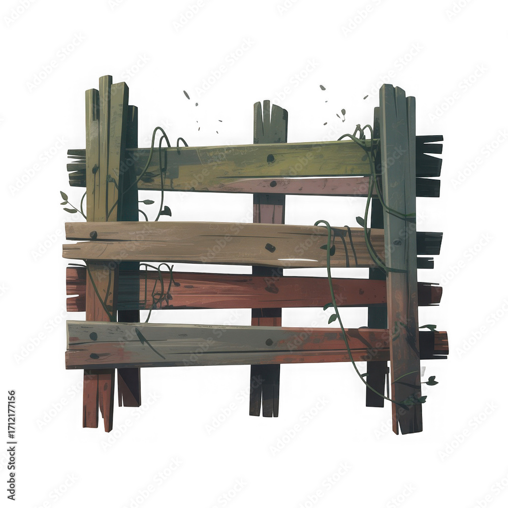 Fototapeta premium 3d rendered barricade isolated on transparent background