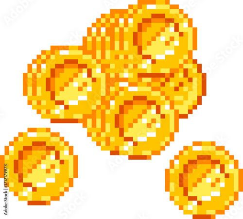 Golden Coins Pixel