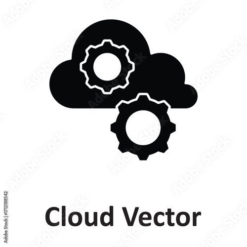 Cloud Vector Icon which can easily modify or edit