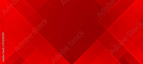 red abstract background featuring geometric patterns with layers of translucent shapes and lines for a dynamic design
