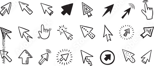 Cartoon Cursor Icon, Arrow Pointer Vector, Computer Mouse Cursor Cartoon, Web Design Icon, Funny Pointer Illustration, Mouse Arrow Graphic, Hand Click Vector, Digital Cursor Cartoon, Computer Web Symb