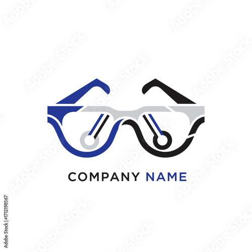 Stylish Eyeglasses Logo Design with Modern and Minimalist Aesthetic.