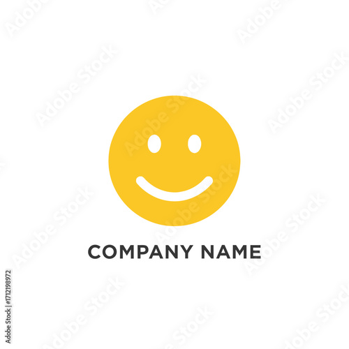 Yellow Smiley Face Logo Design for a Positive and Friendly Brand.