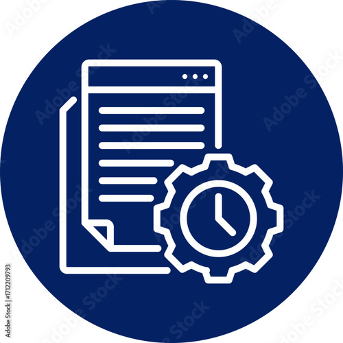 Deadline icon isolated on white background. vector illustration icon for digital nomad