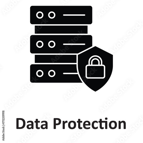 Data protection Vector Icon which can easily modify or edit