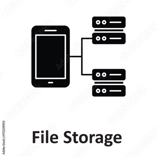 File storage Vector Icon which can easily modify or edit