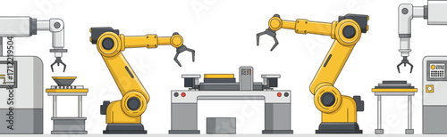 Automated Robotic Assembly Line Production Technology