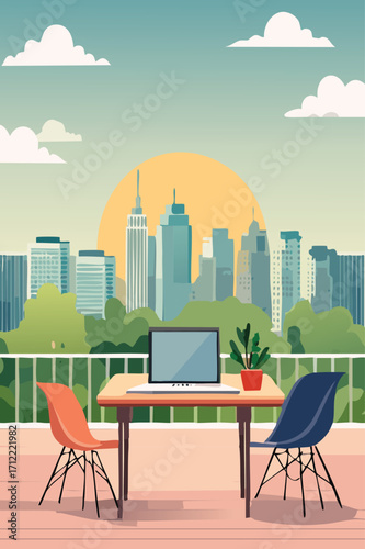 digital nomad - remote job - work from cafe