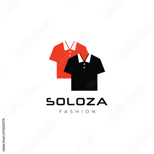 clothes brand modern logo design vector