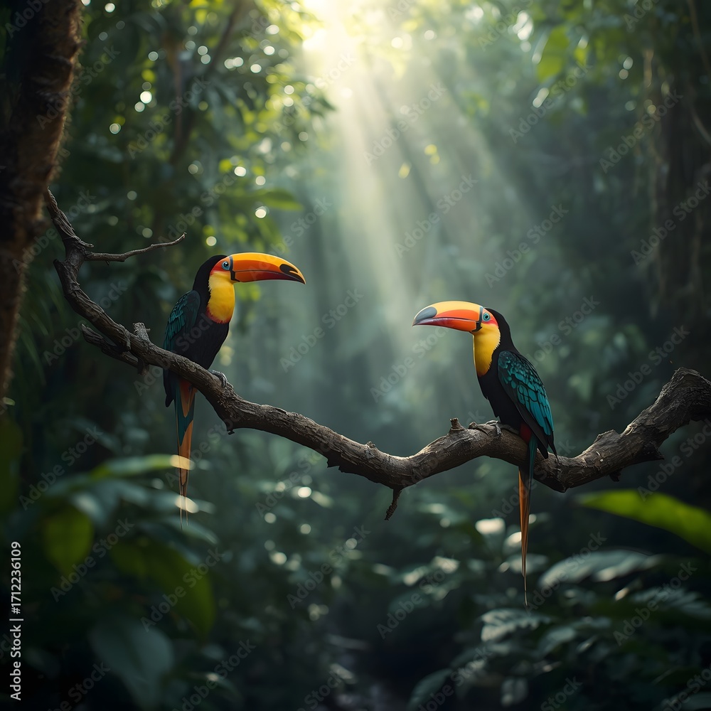 Obraz premium toucan on a branch