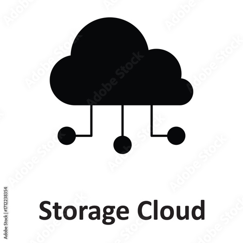 storage cloud  Vector Icon which can easily modify or edit