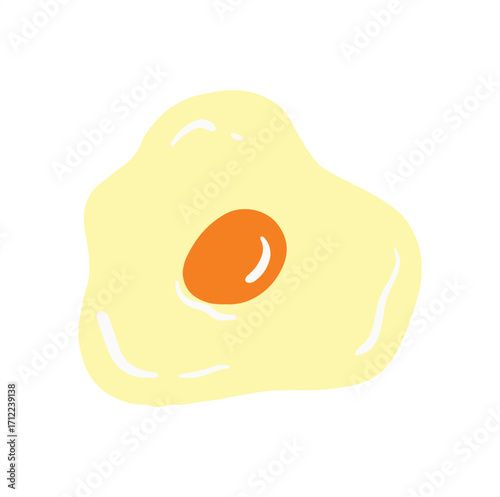 fried egg vector illustration