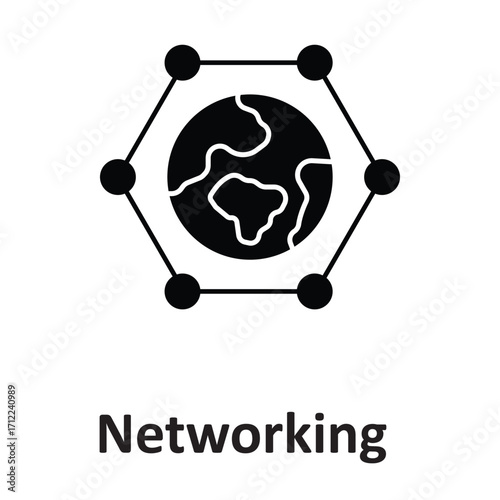 Networking Vector Icon which can easily modify or edit